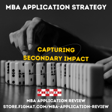 Secondary IMPACT in my MBA Application