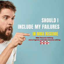 Failures in MBA Resume