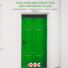 Yale MBA Essay Tips (2024 Entering Class)