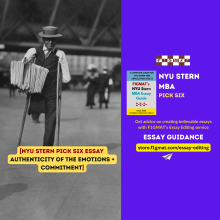Best NYU Stern Pick Six Essay - Authentic Emotions & Commitment